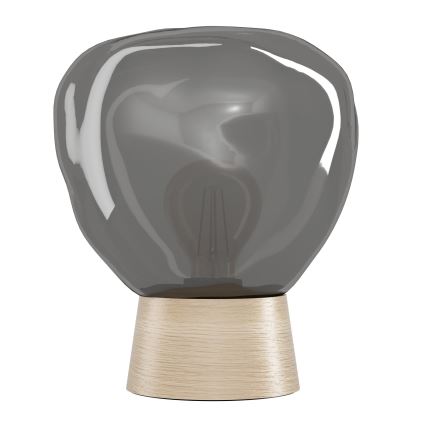Eglo - Lampe de table 1xE27/40W/230V fumé