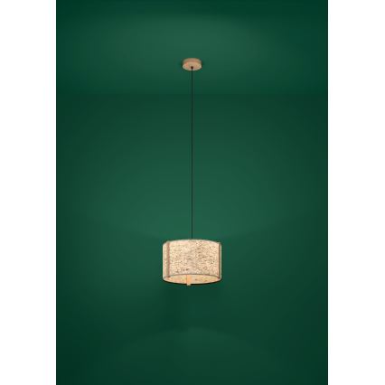 Eglo - Suspension filaire 1xE27/25W/230V beige