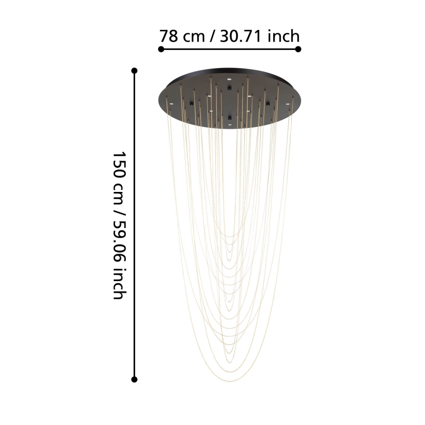 Eglo - Plafonnier à intensité variable 8xLED/4,2W/230V 3000K