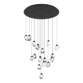 Eglo 390357 - Suspension filaire à intensité variable SINDICAT 17xLED/3W/230V noir/transparent