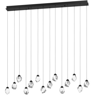 Eglo 390358 - Suspension filaire à intensité variable SINDICAT 14xLED/3W/230V noir/transparent