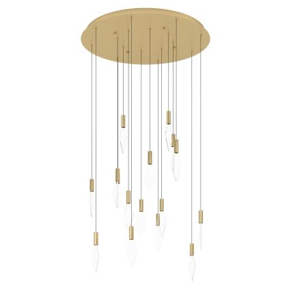 Eglo - Suspension filaire à intensité variable 16xLED/3,3W/230V 3000K d. 78 cm doré