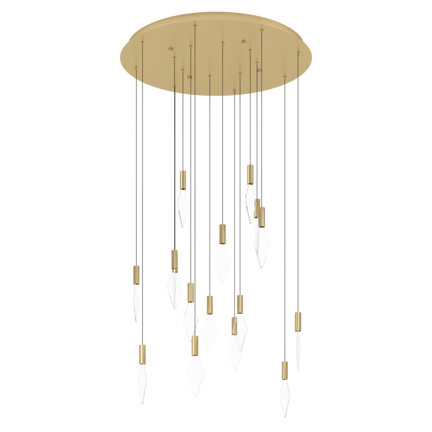 Eglo - Suspension filaire à intensité variable 16xLED/3,3W/230V 3000K d. 78 cm doré