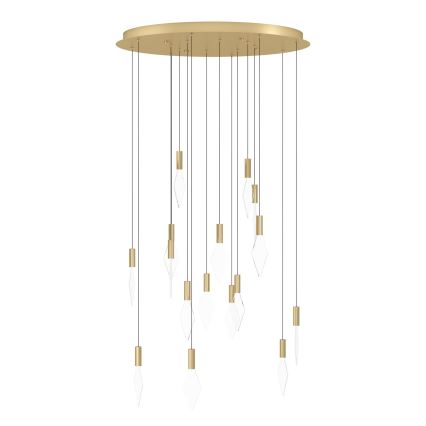 Eglo - Suspension filaire à intensité variable 16xLED/3,3W/230V 3000K d. 78 cm doré