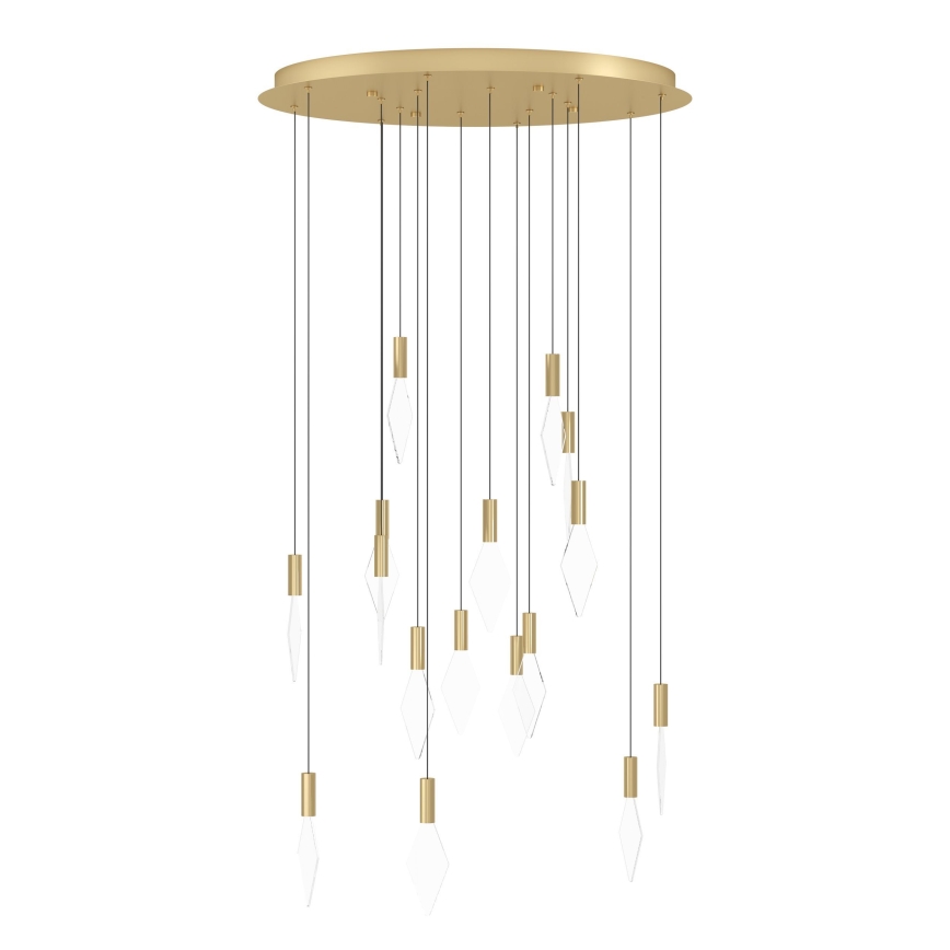Eglo - Suspension filaire à intensité variable 16xLED/3,3W/230V 3000K d. 78 cm doré