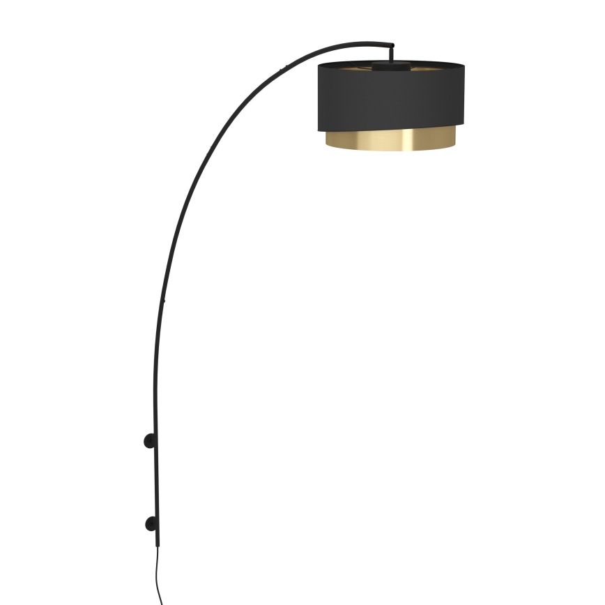 Eglo - Applique murale 1xE27/40W/230V noir/doré