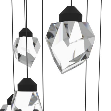 Eglo - Suspension filaire à intensité variable 14xLED/3W/230V 3000K noir/transparent