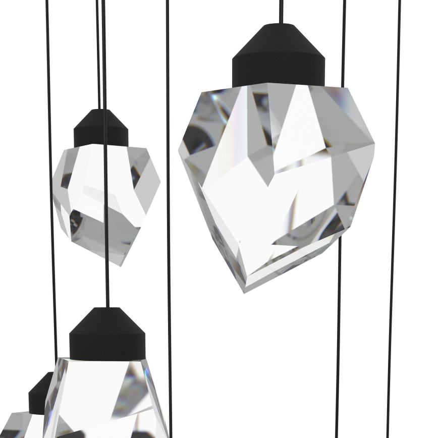 Eglo - Suspension filaire à intensité variable 14xLED/3W/230V 3000K noir/transparent