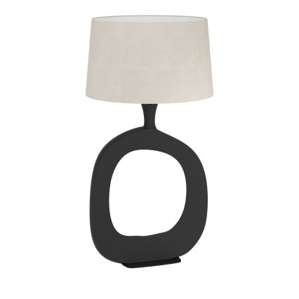 Eglo - Lampe de table 1xE27/60W/230V 88 cm noir/crème