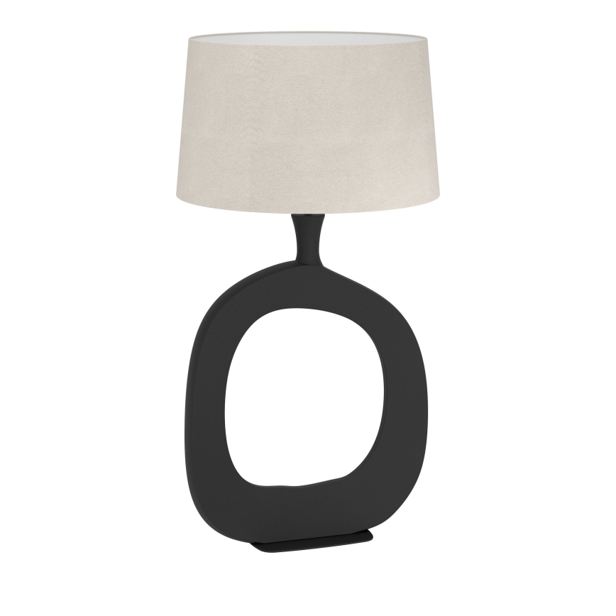 Eglo - Lampe de table 1xE27/60W/230V 88 cm noir/crème