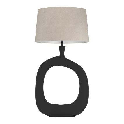 Eglo - Lampe de table 1xE27/60W/230V 88 cm noir/crème