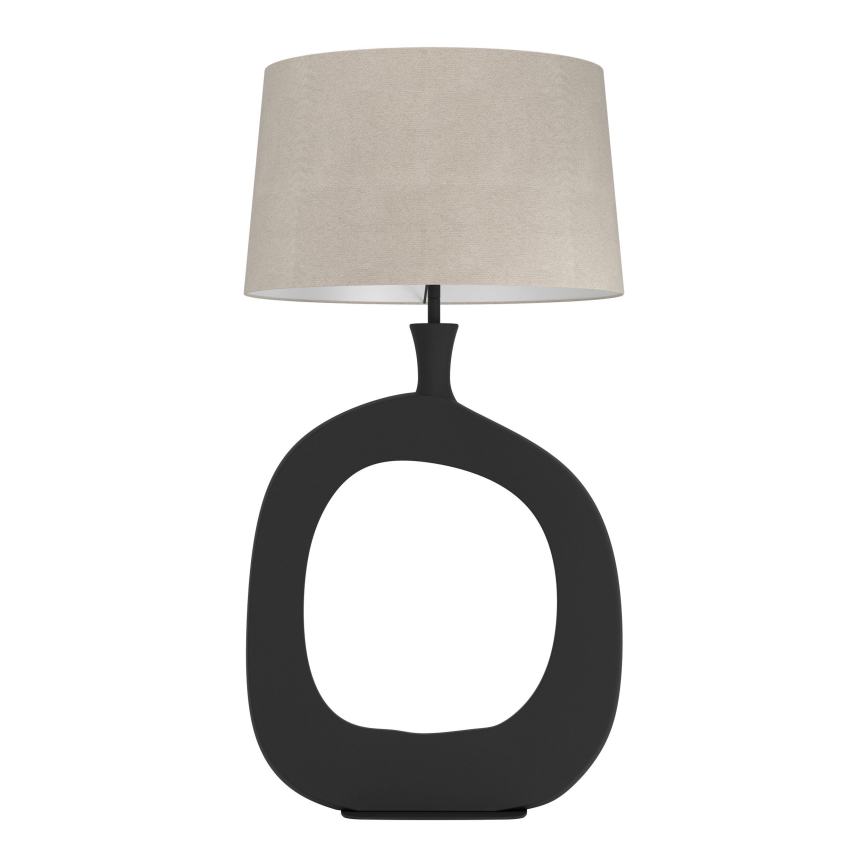 Eglo - Lampe de table 1xE27/60W/230V 88 cm noir/crème