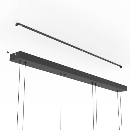 Eglo - Suspension LED dimmable sur câble 4xLED/5,8W/230V noir/fumé