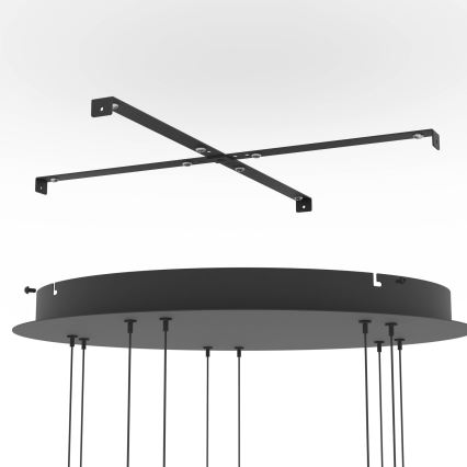 Eglo - Suspension LED dimmable sur câble 5xLED/5,8W/230V noire/fumée