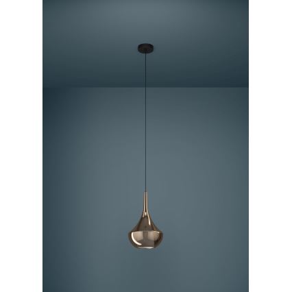 Eglo - Suspension sur câble 1xE27/28W/230V cuivrée