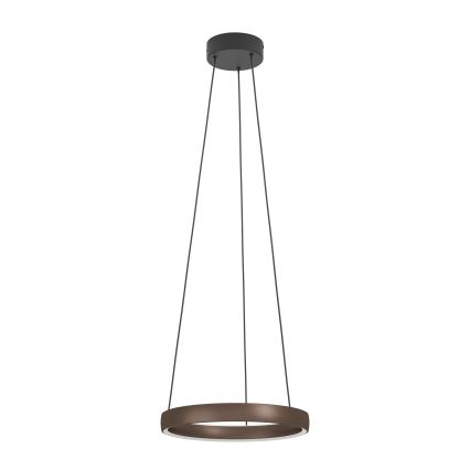 Eglo Stars of Light - Suspension LED dimmable sur câble avec détecteur de mouvement, 2x LED 25 W, 230 V, 2200–6500 K, Ø 80 cm, marron