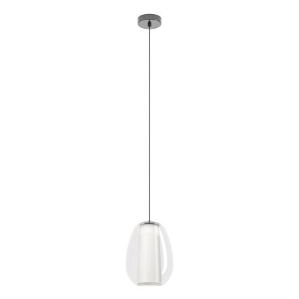 Eglo - Suspension LED à intensité variable sur câble, LED/7W/230V + LED/1,6W 2200-6500K, finition chrome brillant