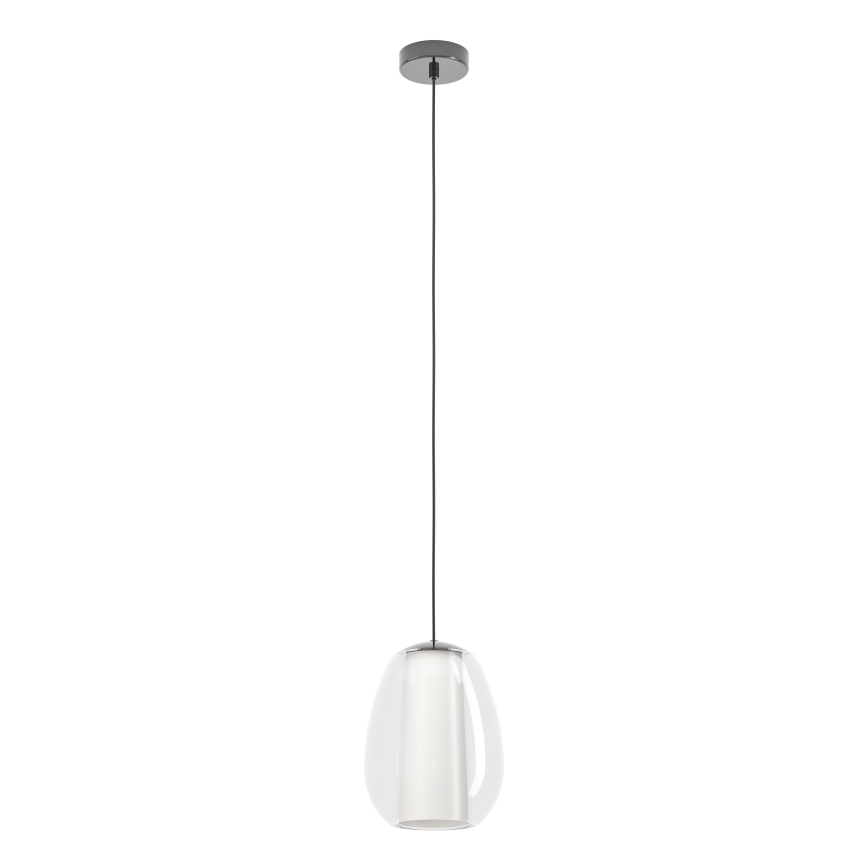 Eglo - Suspension LED dimmable sur câble LED/7W/230V + LED/1,6W 2200-6500K chrome noir