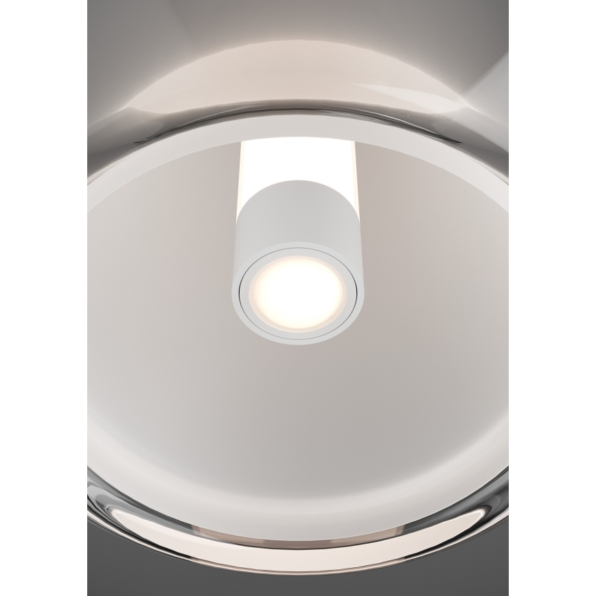 Eglo - Suspension LED dimmable sur câble LED/7W/230V + LED/1,6W 2200-6500K chrome noir