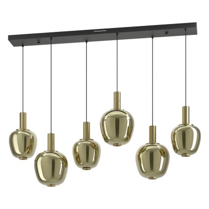 Eglo - Lustre LED dimmable 3xLED/5W/230V + 3xLED/6,5W + 6xLED/1,6W doré