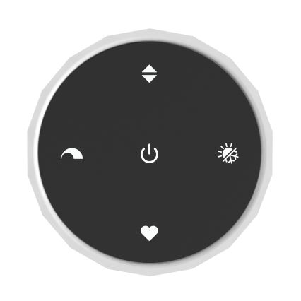 Eglo - Suspension LED dimmable sur câble 5xLED/5,8W/230V 2200-6500K noir/beige/fumé + télécommande