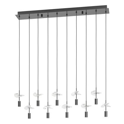 Eglo - Suspension LED sur câble 10xLED/2,6W/230V 2200/3000/4000K chrome brillant