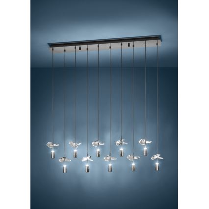 Eglo - Suspension LED sur câble 10xLED/2,6W/230V 2200/3000/4000K chrome brillant