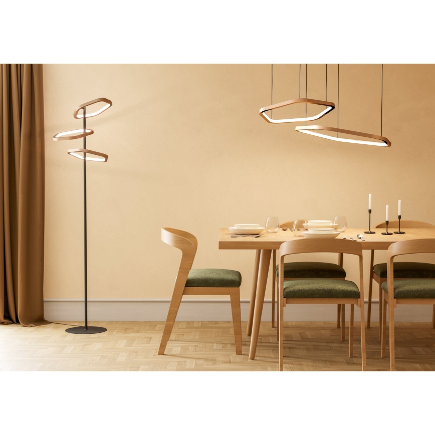 Eglo - Suspension LED dimmable sur câble LED/30W/230V 2200-6500K laiton + télécommande