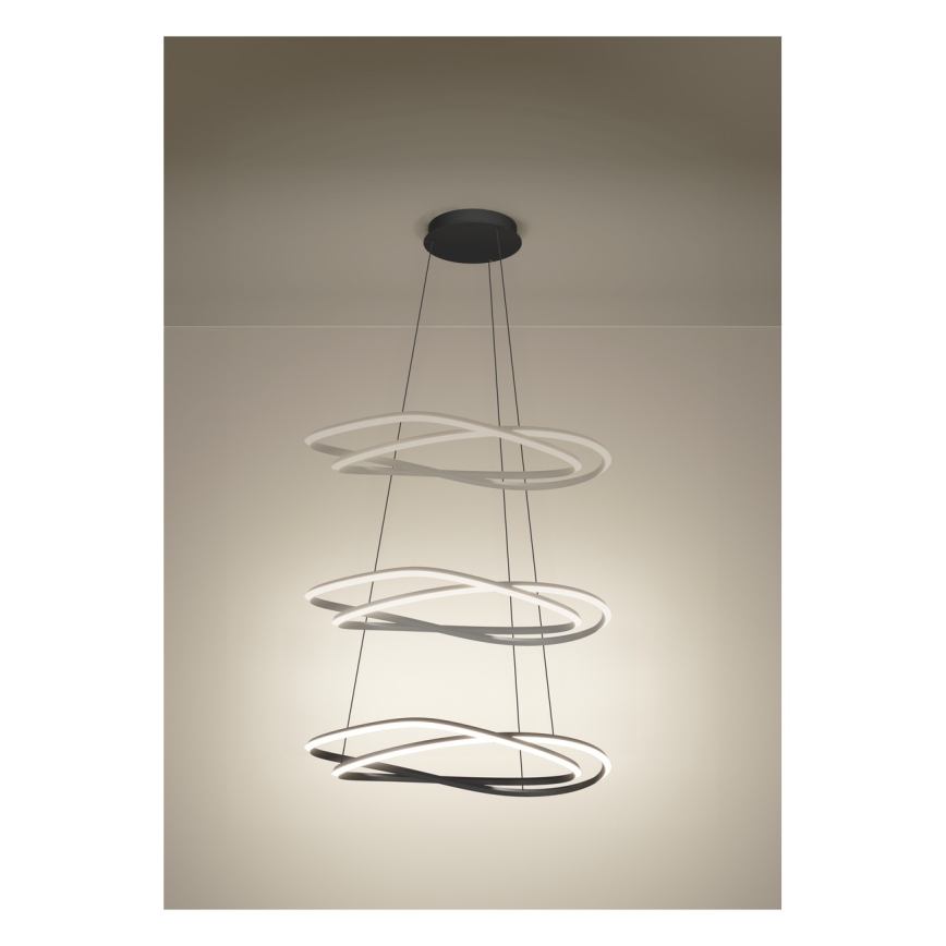 Eglo - Suspension LED dimmable sur câble LED/60W/230V 2200-6500K gris + télécommande