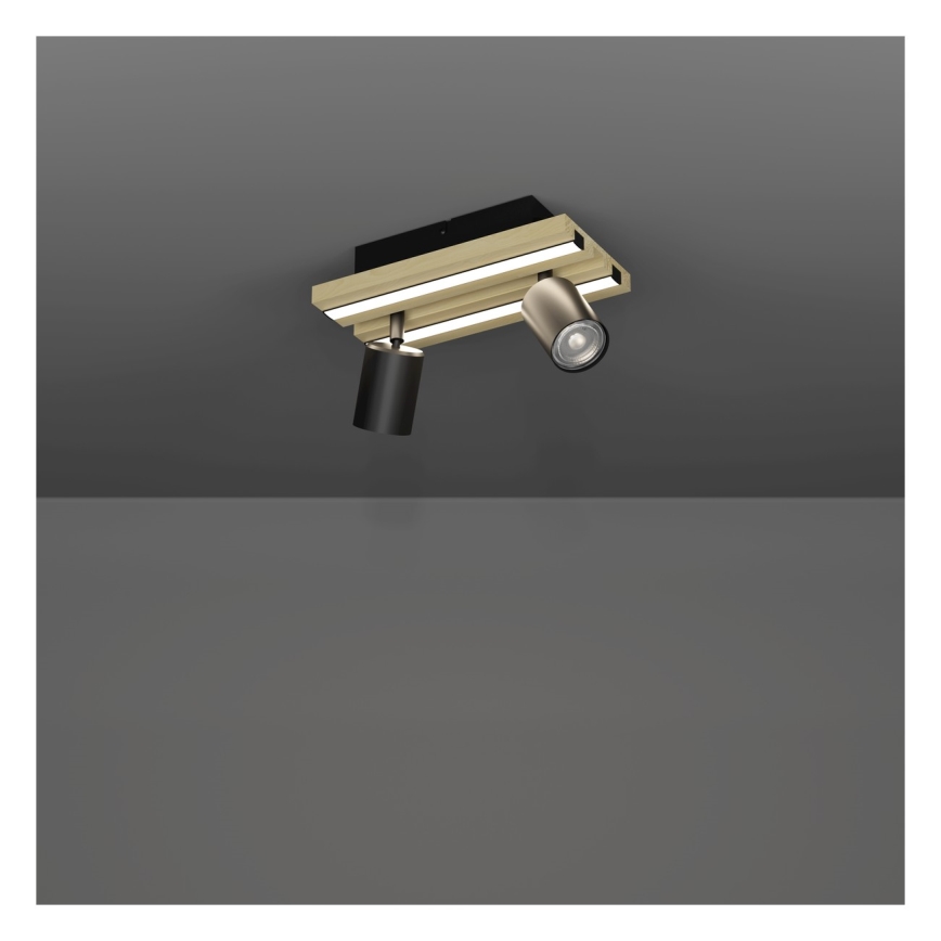 Eglo - Spot LED 2xLED/2,2W/230V + 2xLED/1,2W + 2xLED/2W beige/noir