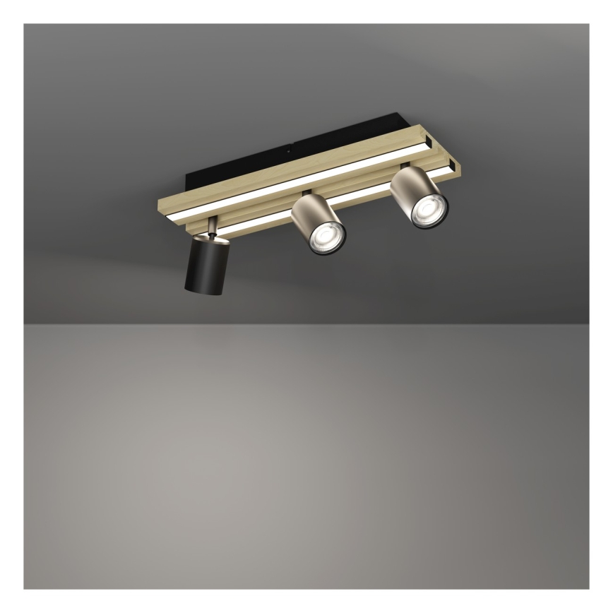 Eglo - Spot LED 3xLED/2,2W/230V + 2xLED/1,2W + 2xLED/2W beige/noir