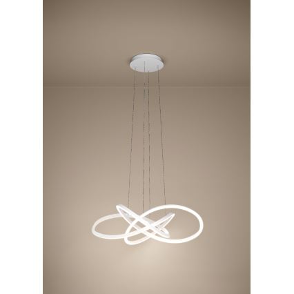Eglo Stars of Light - Suspension LED dimmable sur câble, 48,7 W, 230 V, 2200–6500 K, blanc + télécommande