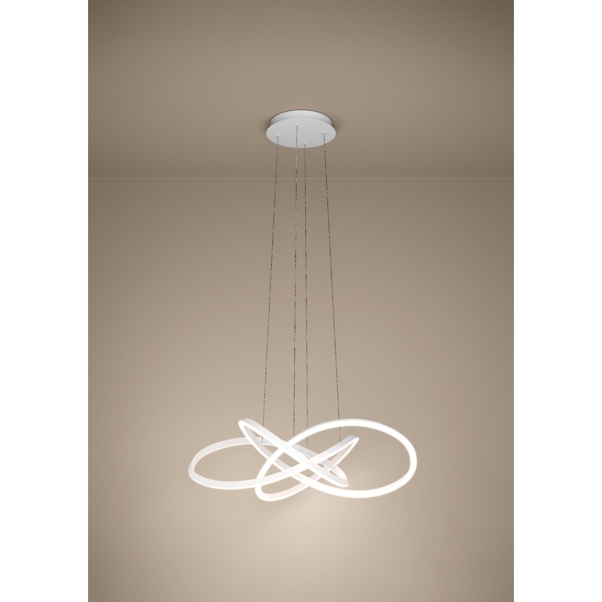 Eglo Stars of Light - Suspension LED dimmable sur câble, 48,7 W, 230 V, 2200–6500 K, blanc + télécommande