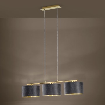 Eglo 39225 - Suspension sur câble DOLORITA 3xE27/60W/230V