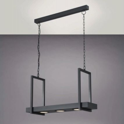 Eglo 39299 - Suspension LED RGBW dimmable sur chaîne avec étagère CALAMONA 3xLED/6W/230V + télécommande
