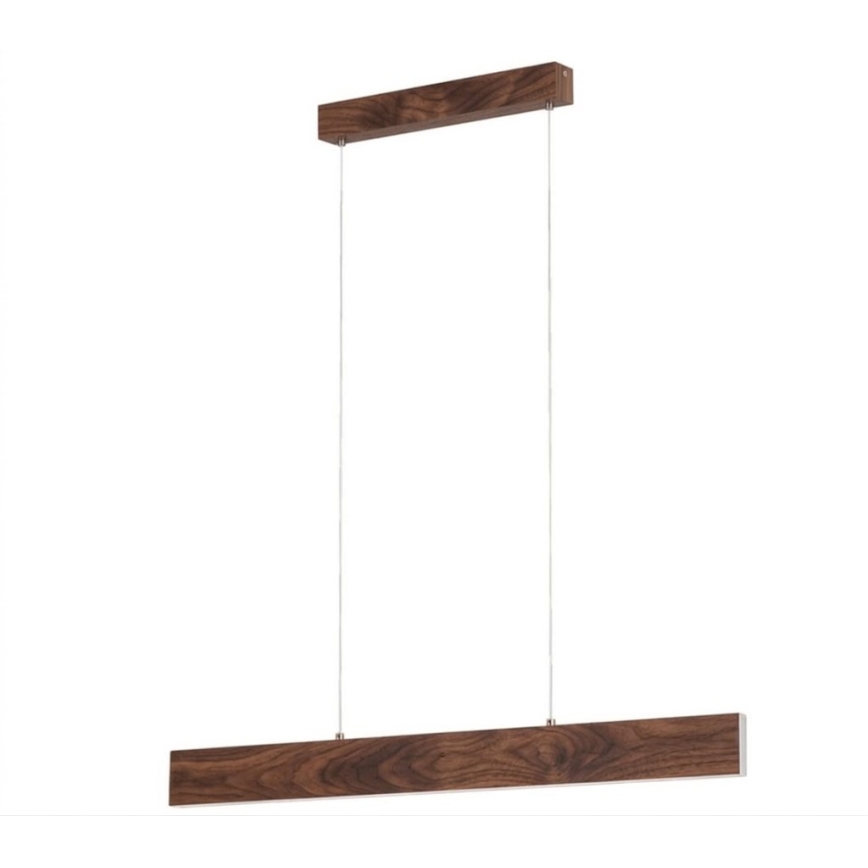 Eglo - Lustre LED suspendu sur câble LED/17W/230V + LED/4,2W finition noyer