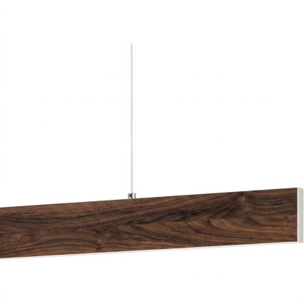 Eglo - Lustre LED suspendu sur câble LED/17W/230V + LED/4,2W finition noyer
