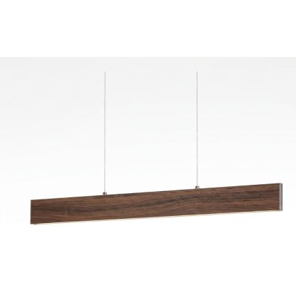 Eglo - Lustre LED suspendu sur câble LED/17W/230V + LED/4,2W finition noyer