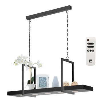 Eglo 39348 - Lustre LED RGBW dimmable sur chaîne avec étagère CALAMONA 5xLED/6W/230V + télécommande