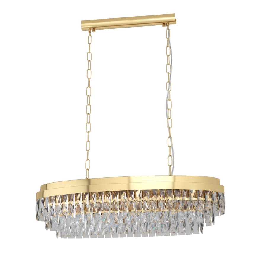 Eglo - Suspension sur chaîne 10xE14/40W/230V dorée