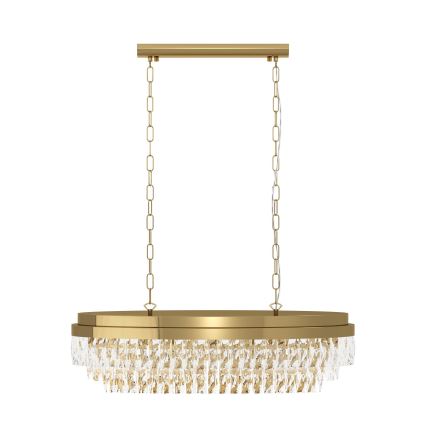 Eglo - Suspension sur chaîne 10xE14/40W/230V dorée