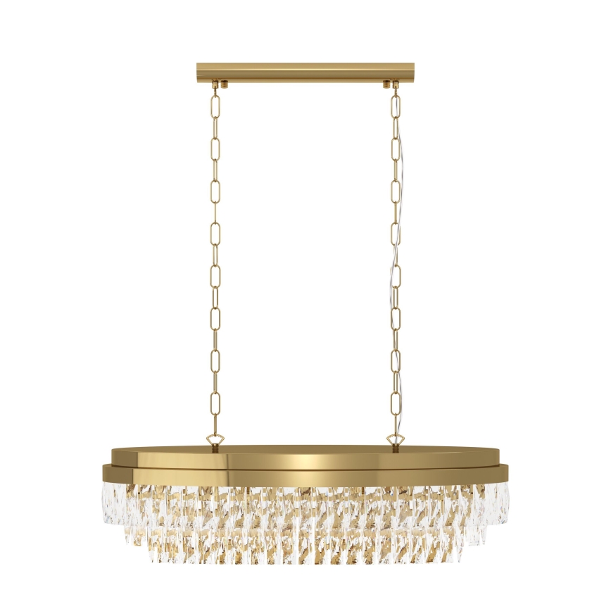 Eglo - Suspension sur chaîne 10xE14/40W/230V dorée