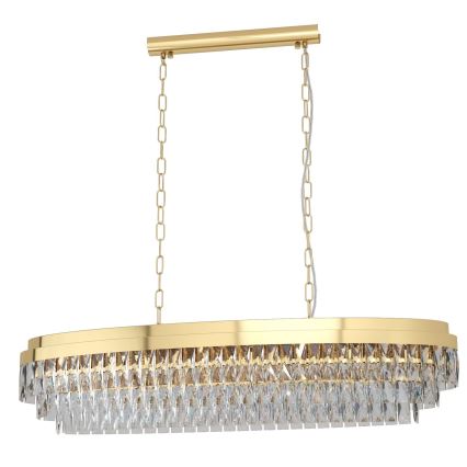Eglo - Suspension sur chaîne 13xE14/40W/230V doré