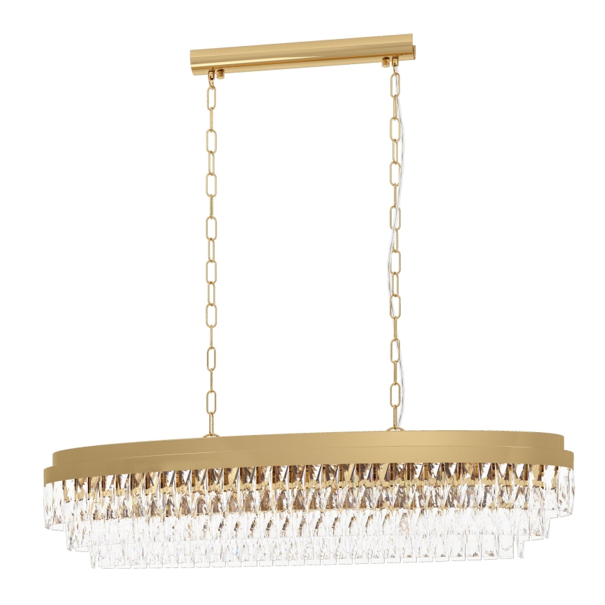 Eglo - Suspension sur chaîne 13xE14/40W/230V doré