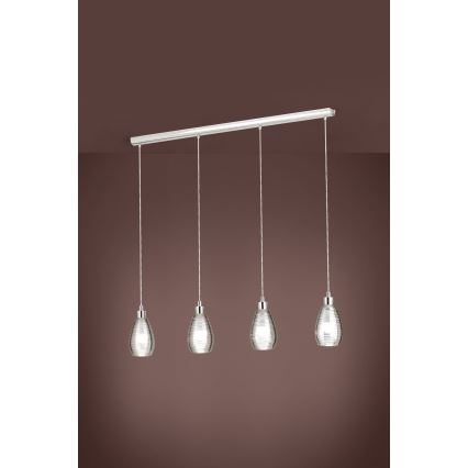 Eglo - Suspension avec fil 4xE27/60W/230V