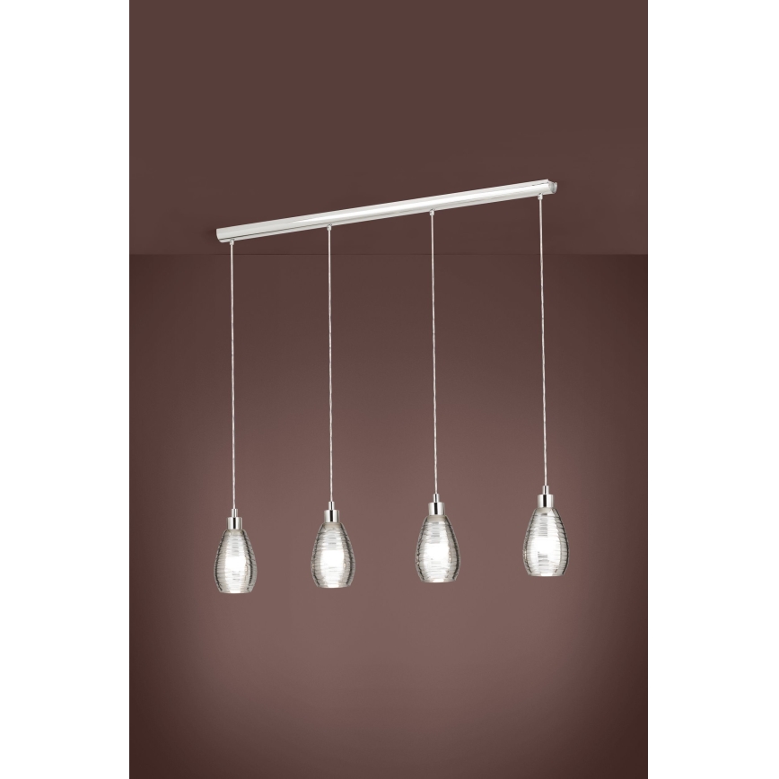 Eglo - Suspension avec fil 4xE27/60W/230V