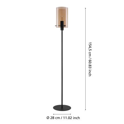 Eglo 39542 - Lampadaire POLVERARA 1xE27/40W/230V
