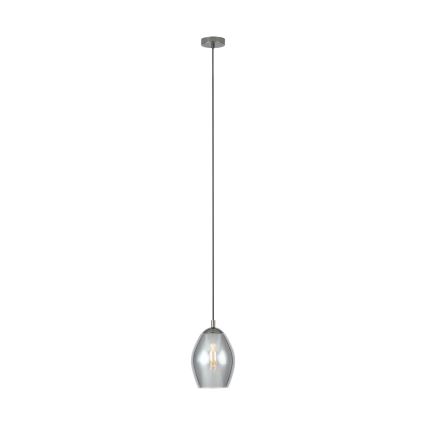 Eglo - Suspension filaire 1xE27/60W/230V fumé