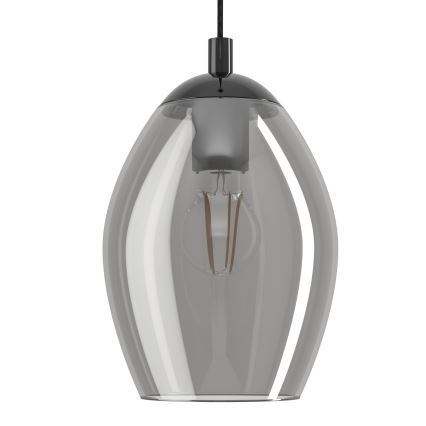 Eglo - Suspension filaire 1xE27/60W/230V fumé