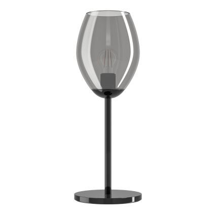 Eglo - Lampe de table 1xE27/60W/230V noir/fumé